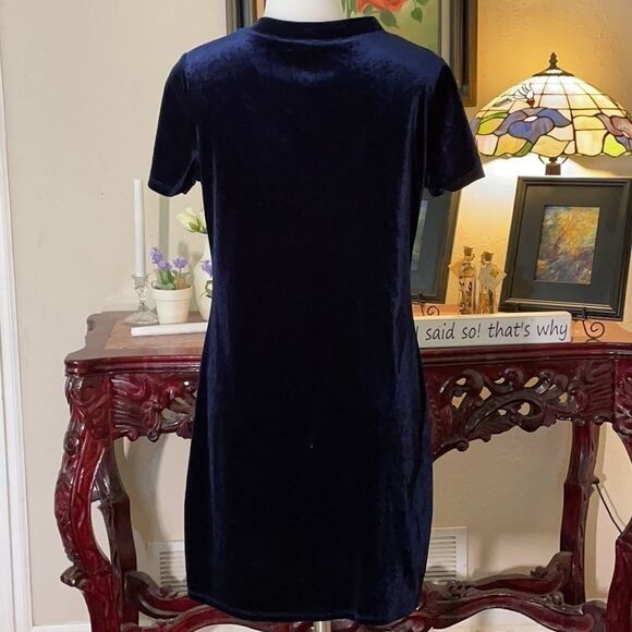 Bear Dance royal blue satin dress - Picture 3 of 4